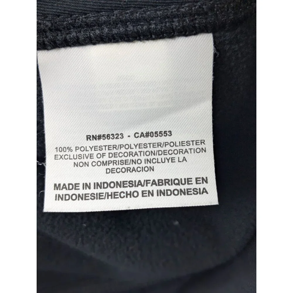 Nike Fit Therma 1/4 Zip Fleece Pullover‎ Sweatshirt Mens Large Black Long Sleeve